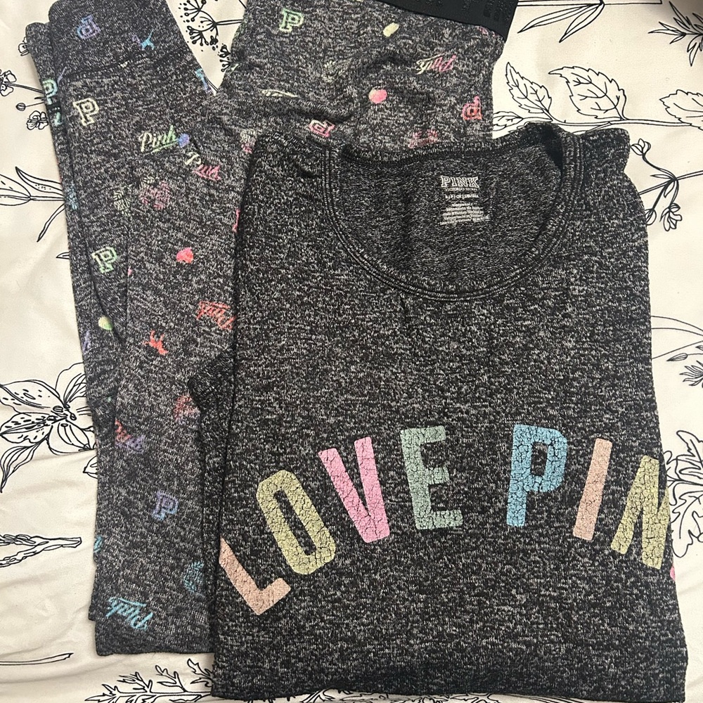 PINK Victoria's Secret Multicolor Pajama Set